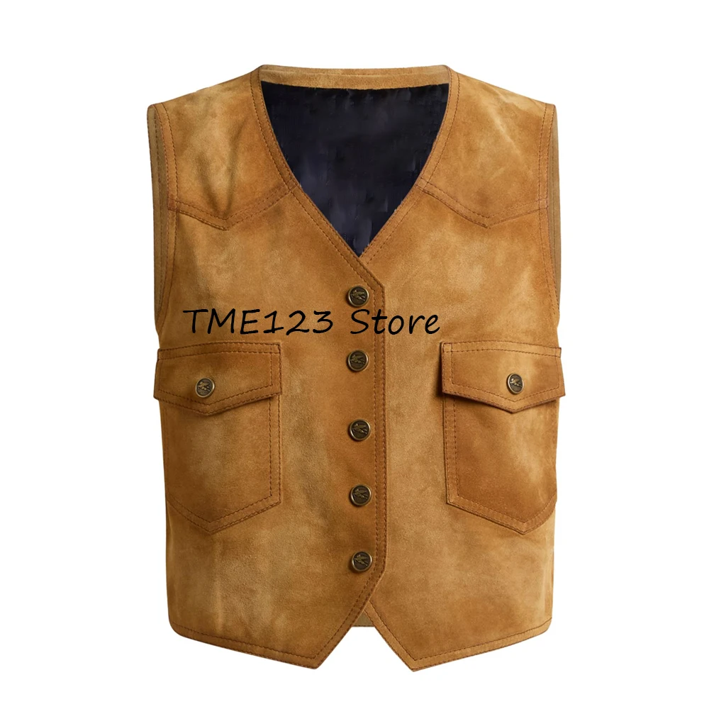 Men's Vest Work Vest Summer Single-breasted V-neck Suede Fabric Two Pockets Stylish Fashion Suit Vests Working Casual Man Suits
Men's Vest Work Vest Summer Single-breasted V-neck Suede Fabric Two Pockets Stylish Fashion Suit Vests Working Casual Man Suits