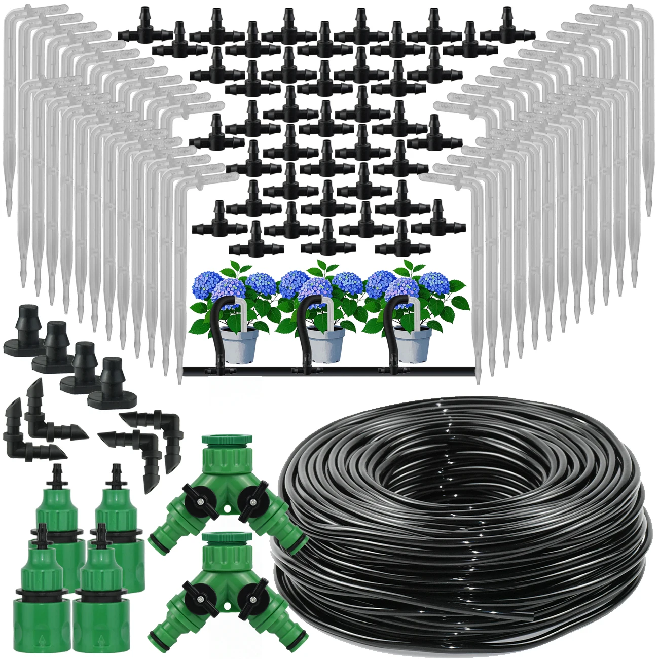 10-50M 1/4'' Garden Drip Irrigation Automatic Watering Kit System Drip Arrow Dripper Set for Potted Lawn Plant Bonsai Greenhouse
10-50M 1/4'' Garden Drip Irrigation Automatic Watering Kit System Drip Arrow Dripper Set for Potted Lawn Plant Bonsai Greenhouse