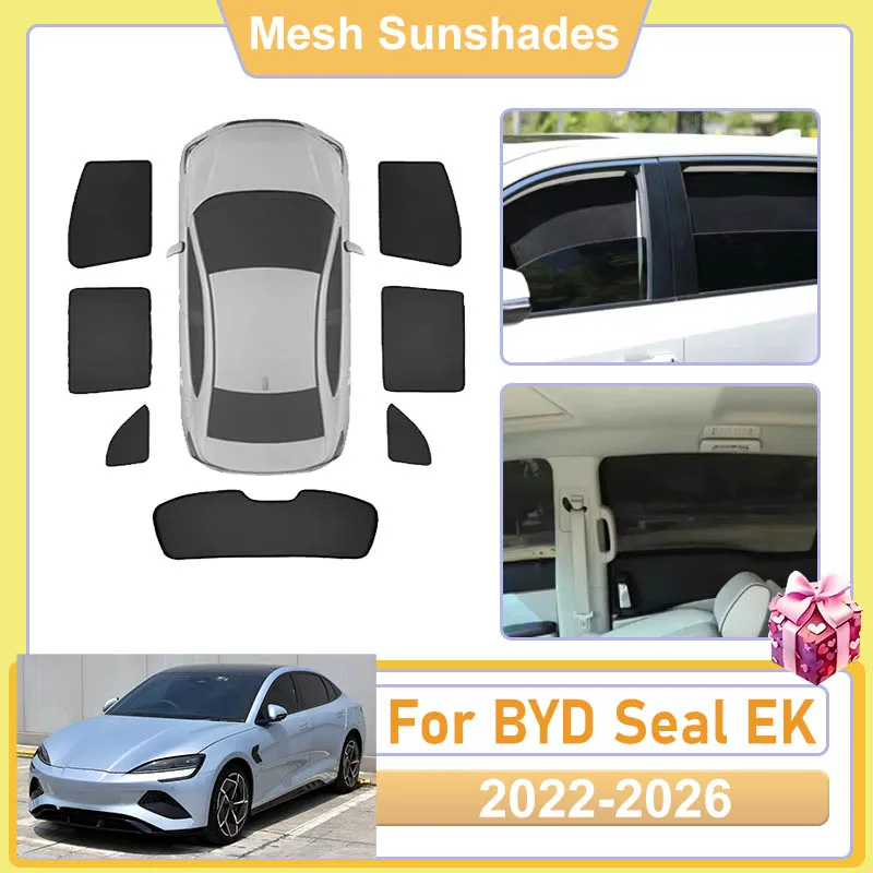 For BYD Seal Accessories EK 2022-2026 2023 2024 2025 Rear Window SunShade Cover Visors Parasol Sun light Shield UV Protector Net
For BYD Seal Accessories EK 2022-2026 2023 2024 2025 Rear Window SunShade Cover Visors Parasol Sun light Shield UV Protector Net