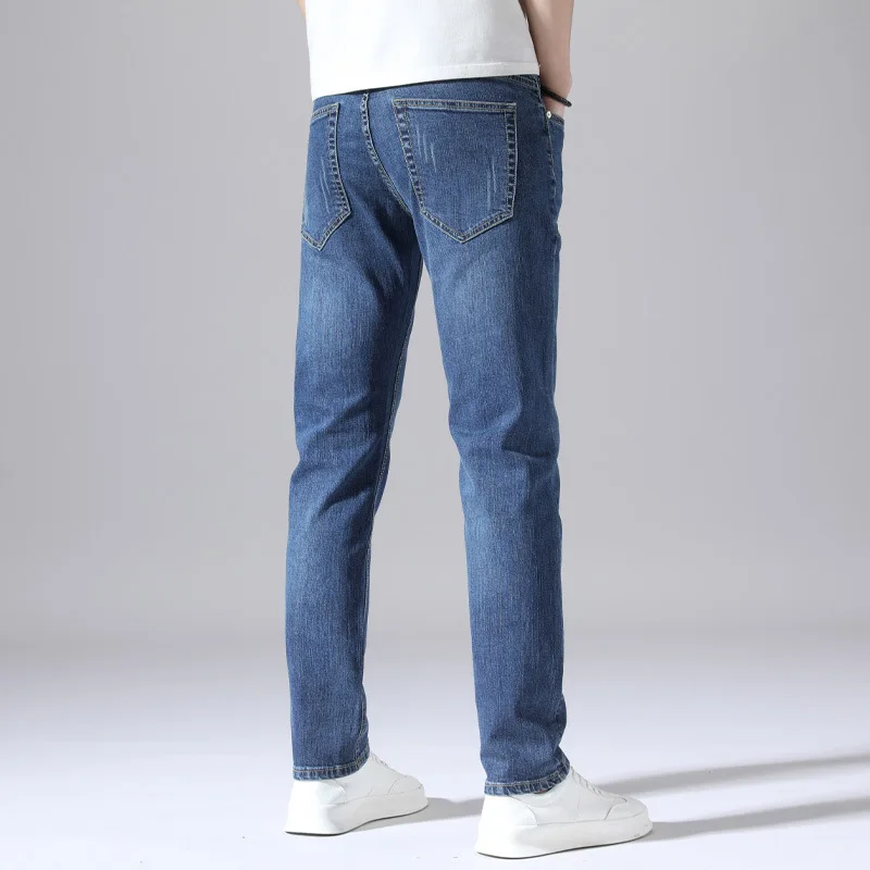 New spring and autumn men's jeans Korean style slim elastic urban loose straight trend trousers
New spring and autumn men's jeans Korean style slim elastic urban loose straight trend trousers
