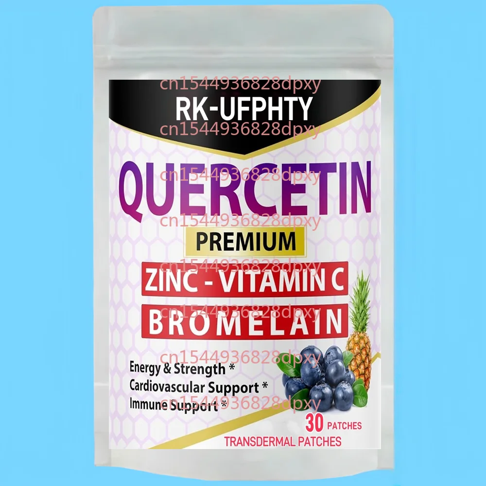 30 Patches Quercetin Transdermal Patches with Bromelain Supports Overall Health Strength Energy
30 Patches Quercetin Transdermal Patches with Bromelain Supports Overall Health Strength Energy