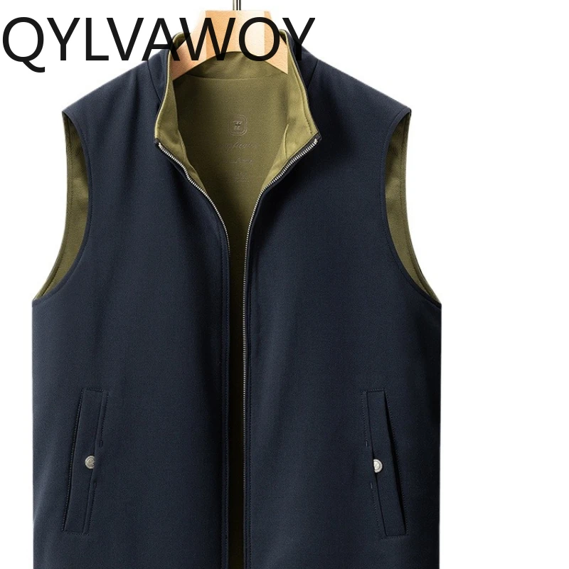 QYLVAWOY 2025 Spring Autumn New Men's Stand-Up Collar Vest Business Outerwear Middle-Elderly Dads Stylish Comfortable LJ2722
QYLVAWOY 2025 Spring Autumn New Men's Stand-Up Collar Vest Business Outerwear Middle-Elderly Dads Stylish Comfortable LJ2722