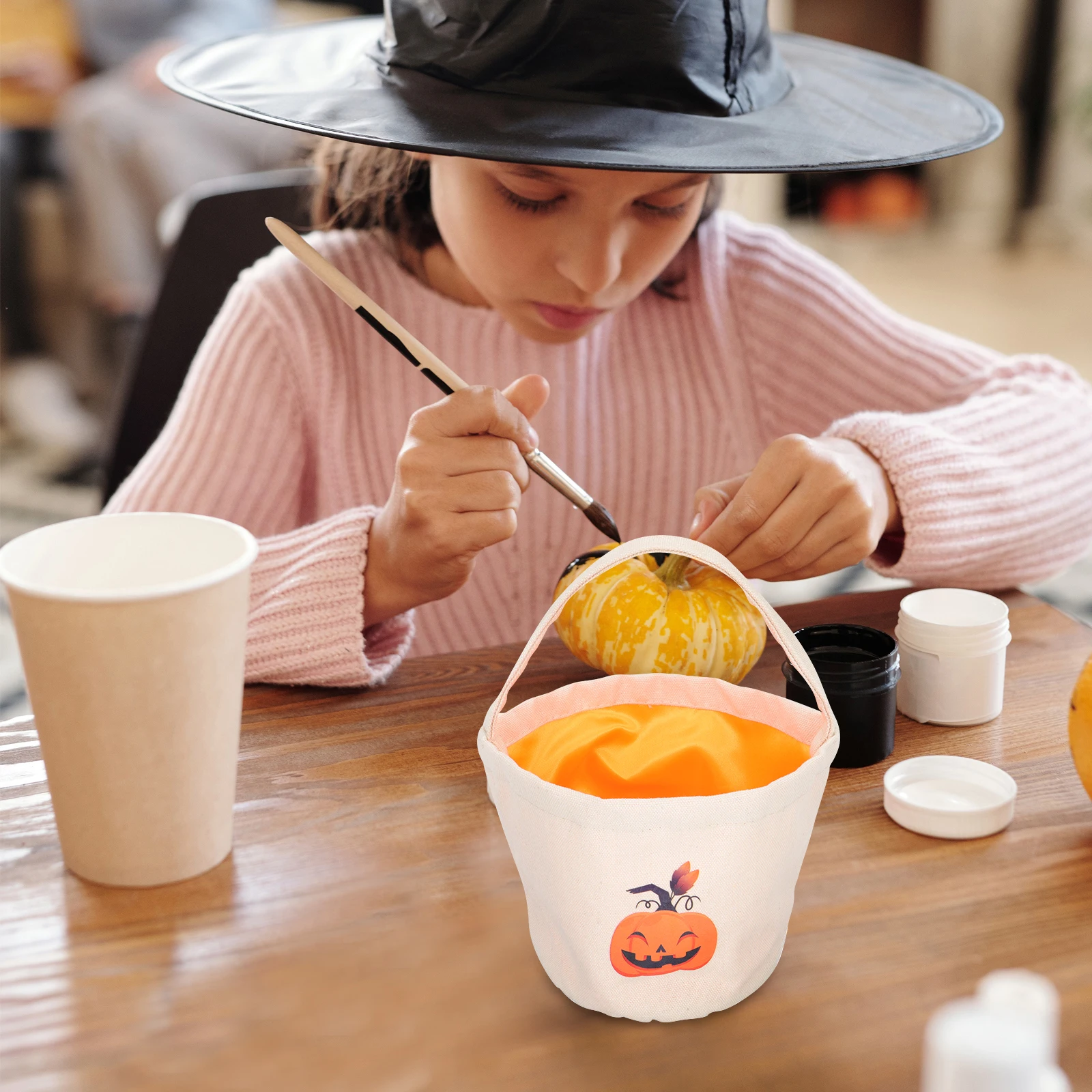 Halloween Basket Pumpkin Bucket Treat Bag Storage Container Snack Holder Cloth Baskets Gift Crate
Halloween Basket Pumpkin Bucket Treat Bag Storage Container Snack Holder Cloth Baskets Gift Crate