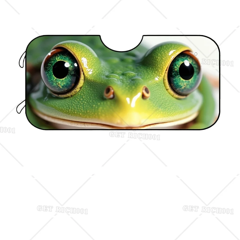 Foldable Chameleon Eyes Car Sunshade, UV Protection Windshield Cover with Heat Blocking Technology, Polyester Material Trucks
Foldable Chameleon Eyes Car Sunshade, UV Protection Windshield Cover with Heat Blocking Technology, Polyester Material Trucks
