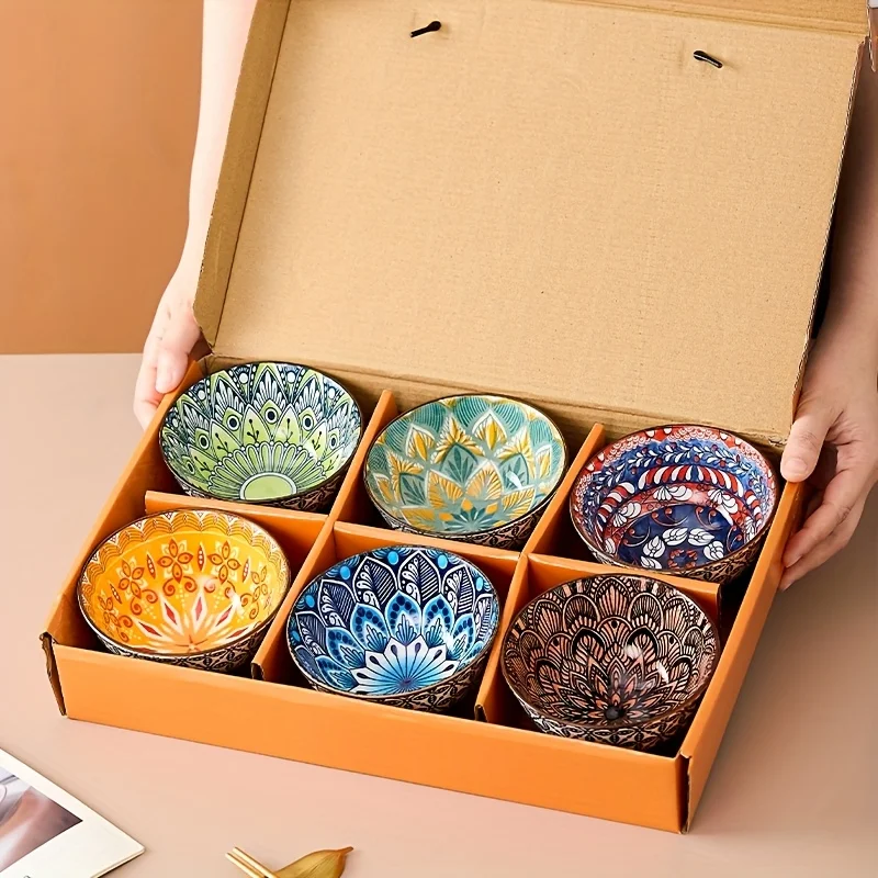 2026 New Bohemian Ceramic Rice Bowl Set Under Glaze Color High Value Tableware for Home
2026 New Bohemian Ceramic Rice Bowl Set Under Glaze Color High Value Tableware for Home