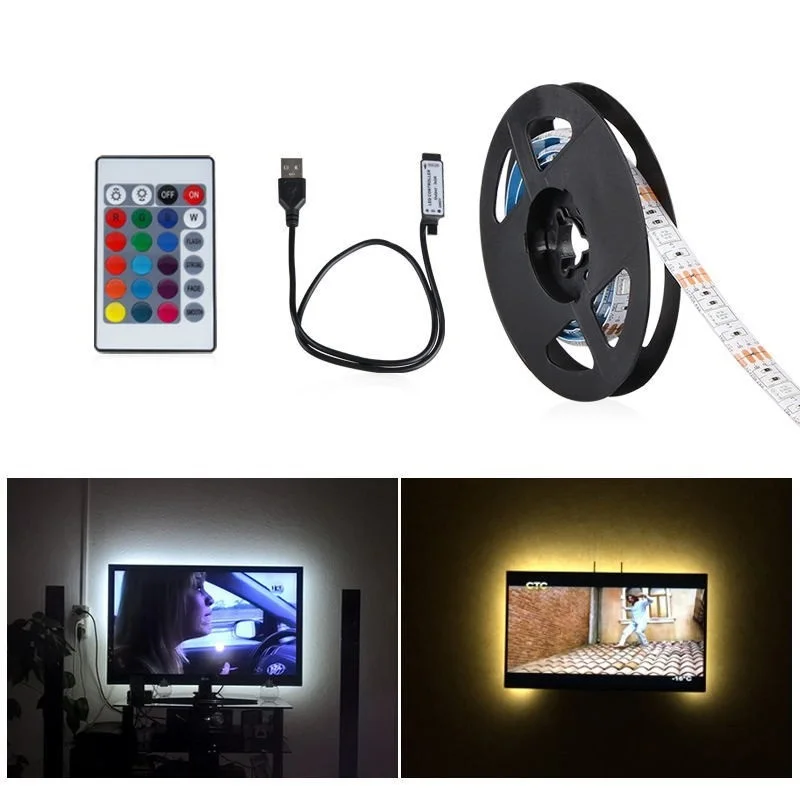 Smart LED Light Strip with Bluetooth, USB TV Decoration, Desktop Atmosphere Light, Self-adhesive, esports
Smart LED Light Strip with Bluetooth, USB TV Decoration, Desktop Atmosphere Light, Self-adhesive, esports