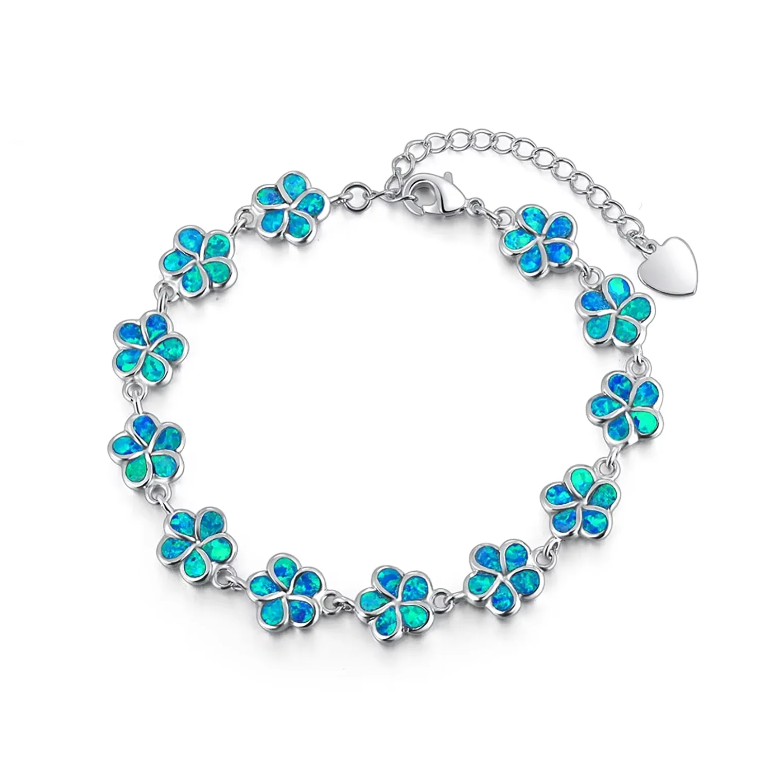 Blue Opal Four Leaf Clover Link Bracelet for Women, Dainty Lucky Flower Opal Chain Bracelet, Minimalist Good Luck Jewelry Gift
Blue Opal Four Leaf Clover Link Bracelet for Women, Dainty Lucky Flower Opal Chain Bracelet, Minimalist Good Luck Jewelry Gift