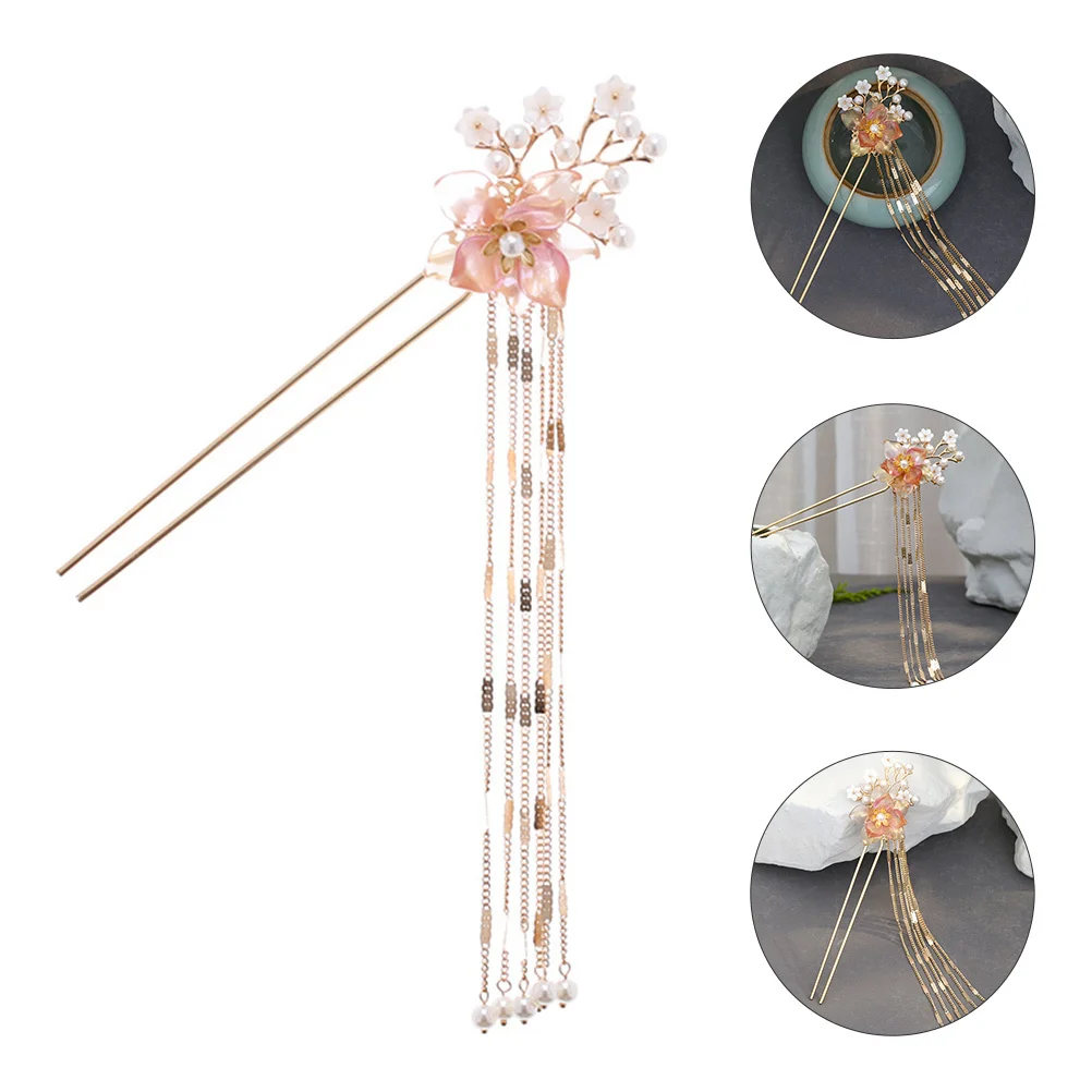 Vintage Flower Tassel Hair Stick Chinese Style Headdress Retro Design Bright Luster Long Lasting Color Not Easy to Peel Off
Vintage Flower Tassel Hair Stick Chinese Style Headdress Retro Design Bright Luster Long Lasting Color Not Easy to Peel Off