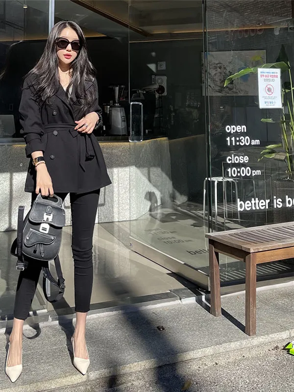 Spring Coat 2026 New Women's Korean Sle ort And Medium Length Briti Sle Windbreaker Autumn Outerwear Polyester Fiber
Spring Coat 2026 New Women's Korean Sle ort And Medium Length Briti Sle Windbreaker Autumn Outerwear Polyester Fiber