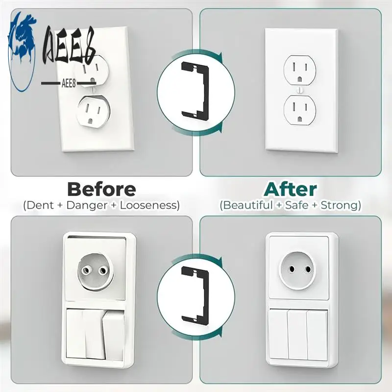 AEE8-Wall Plate Spacers,Flush Fit Equipment Level Plate,Electrical Outlet Spacers,For Fixing Wall Equipment/Switches
AEE8-Wall Plate Spacers,Flush Fit Equipment Level Plate,Electrical Outlet Spacers,For Fixing Wall Equipment/Switches