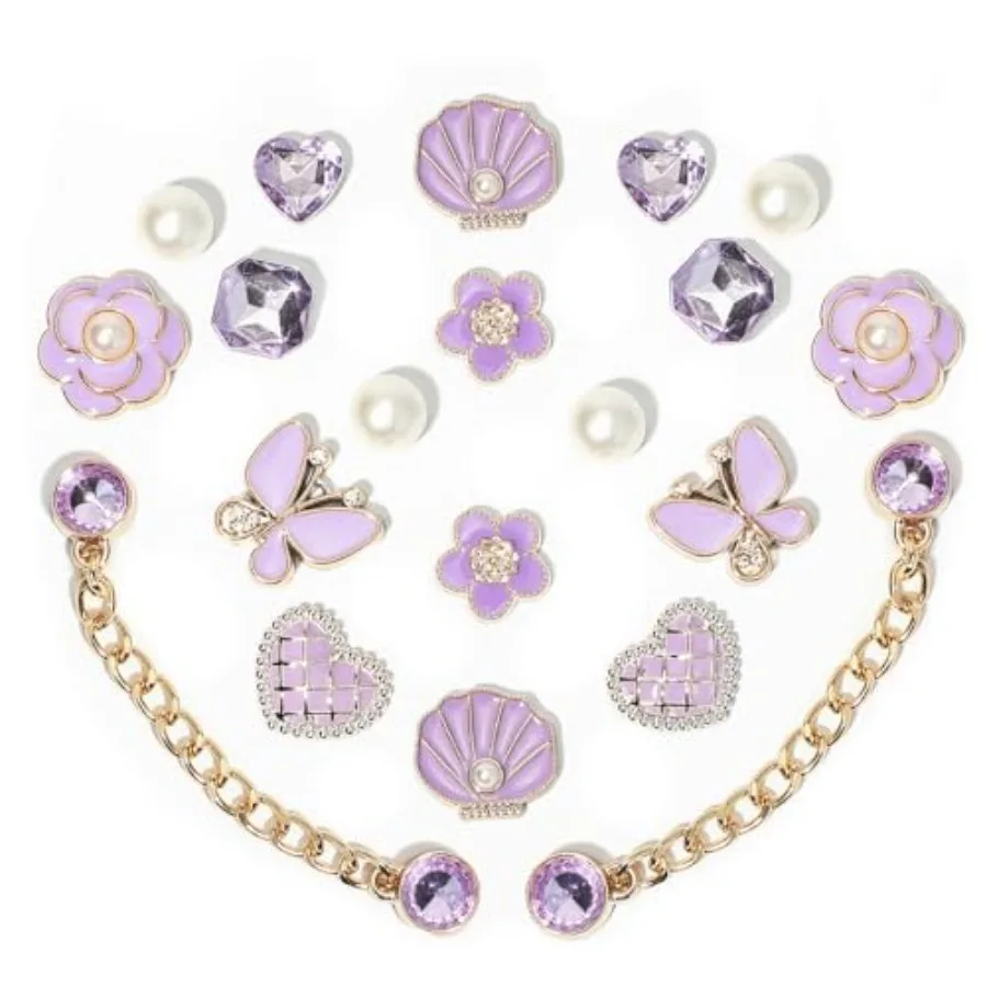 20pcs Bling Gems Plastic Butterfly Flower Sparkling Rhinestones DIY Shoe Decoration Charms for Women's Party Favor
20pcs Bling Gems Plastic Butterfly Flower Sparkling Rhinestones DIY Shoe Decoration Charms for Women's Party Favor