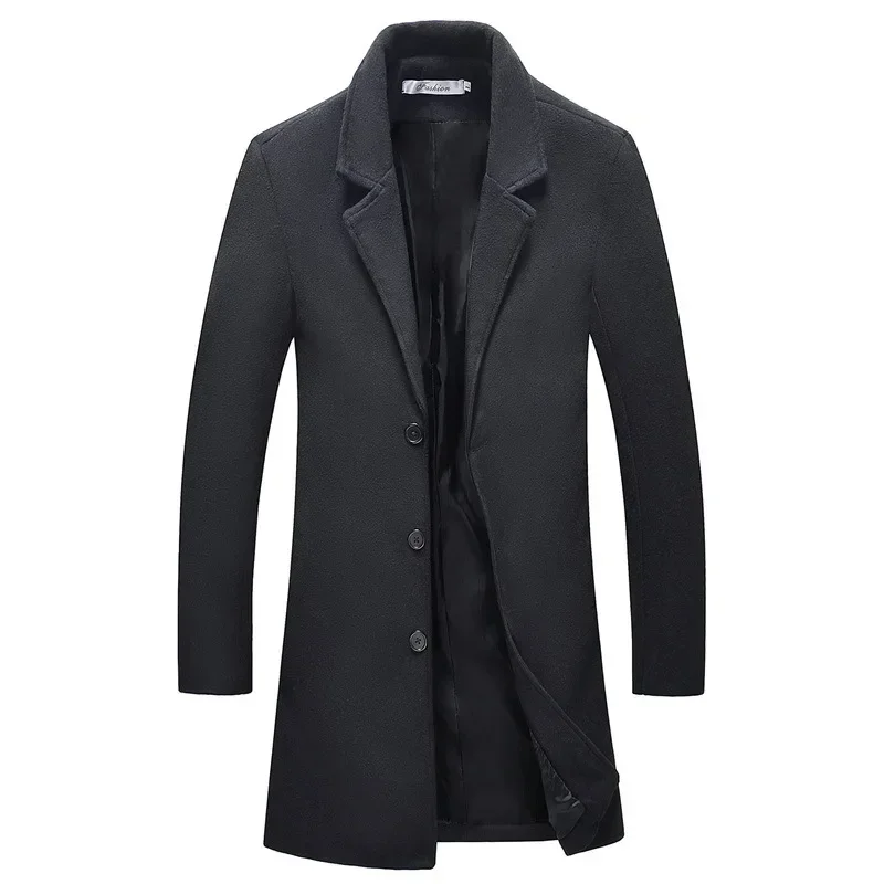 2023 Winter New Coat Woolen Coat Fashionable and Minimalist Medium Length Slim Fit Men's Casual Windbreaker Men's
2023 Winter New Coat Woolen Coat Fashionable and Minimalist Medium Length Slim Fit Men's Casual Windbreaker Men's