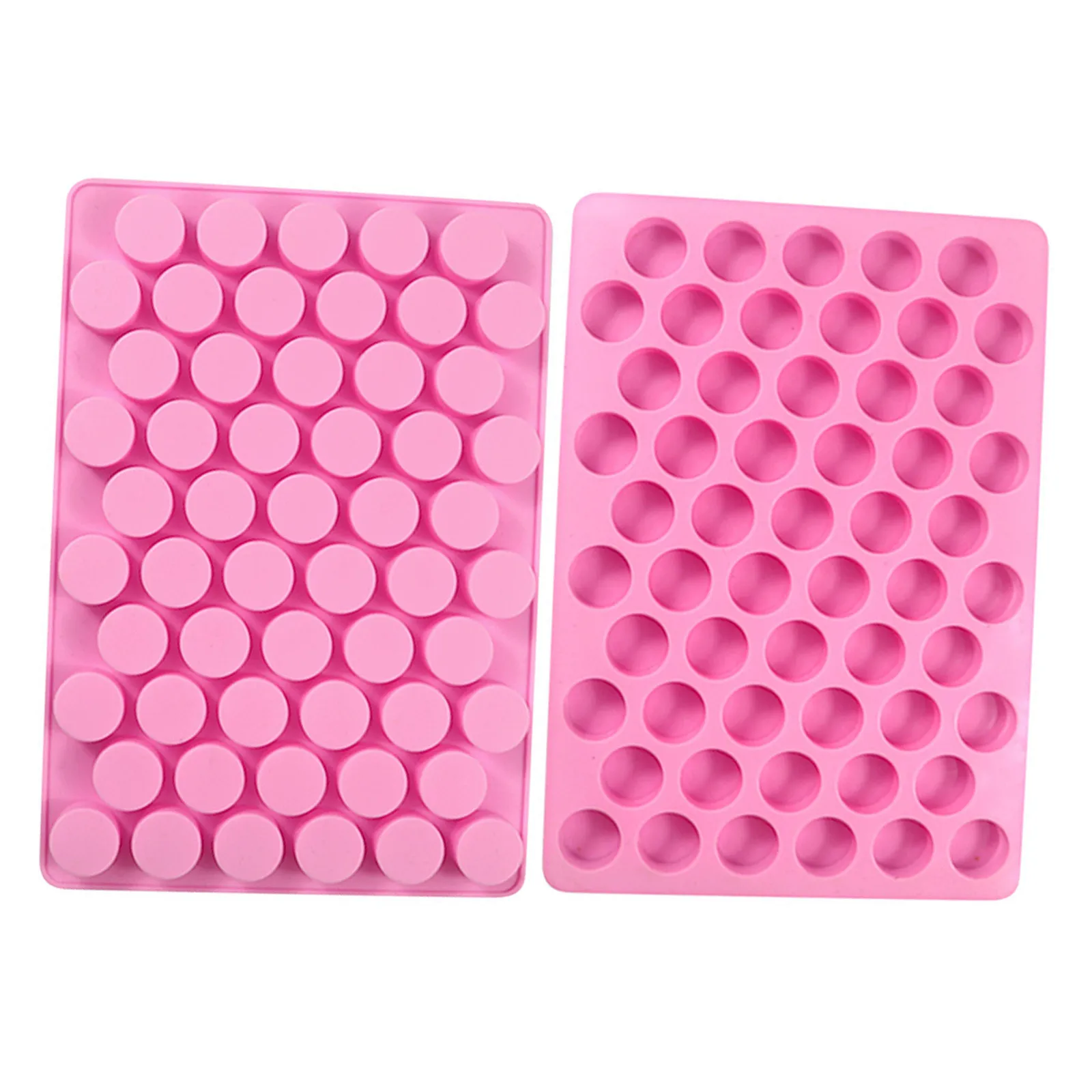 2Pcs Circle Molds Silicone for Chocolate 55-Slots Small Round Candy Mold Non-Stick High Temperature Resistant Valentine Baking
2Pcs Circle Molds Silicone for Chocolate 55-Slots Small Round Candy Mold Non-Stick High Temperature Resistant Valentine Baking