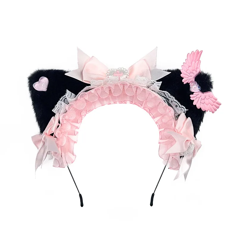 Gothic Lolita KC Hairbow Dark Academia Cat Ear Headband for Jirai Kei Anime Cosplay
Gothic Lolita KC Hairbow Dark Academia Cat Ear Headband for Jirai Kei Anime Cosplay