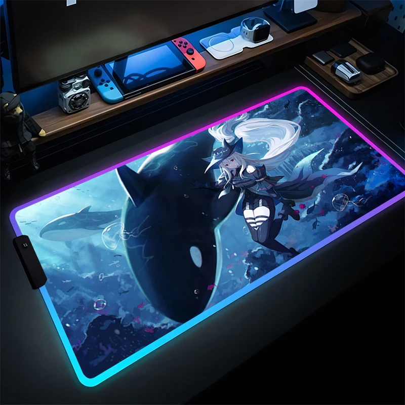 Rubber LED PC Mousepad Gamer Gaming HD Mouse Pads Arknights Skadi Desktop Keyboard Pad RGB Computer Laptop Anime Girl Table Mat
Rubber LED PC Mousepad Gamer Gaming HD Mouse Pads Arknights Skadi Desktop Keyboard Pad RGB Computer Laptop Anime Girl Table Mat