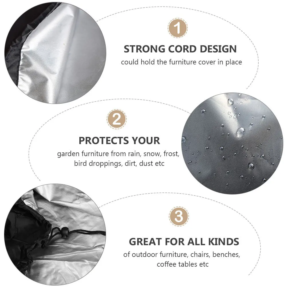1Pcs Waterproof Chair Cover Durable Patio Furniture Protective Outdoor Table Rainproof Garden Cover Black Patio Table Covers
1Pcs Waterproof Chair Cover Durable Patio Furniture Protective Outdoor Table Rainproof Garden Cover Black Patio Table Covers