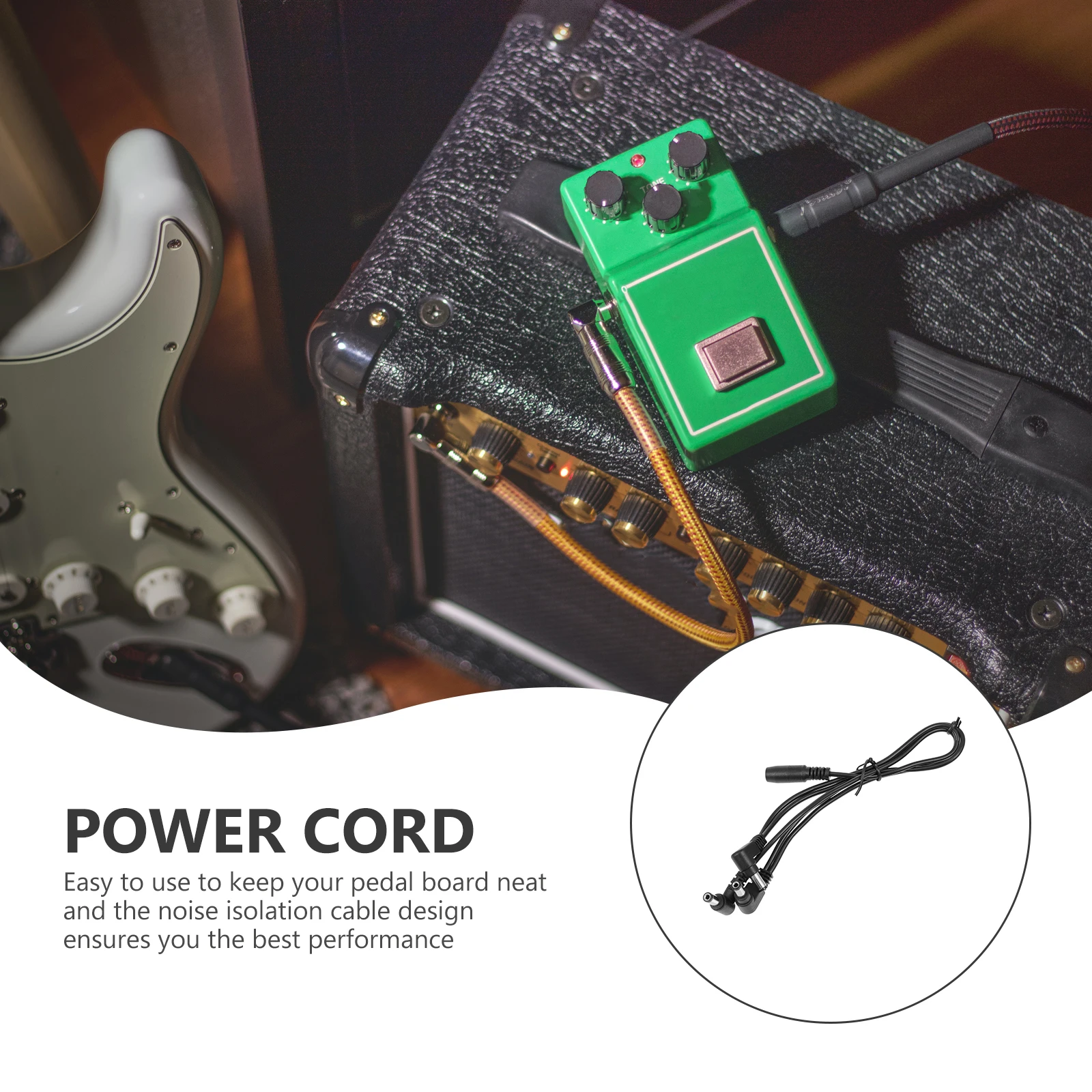 1Pcs Guitar Pedal Power Cord Premium Material Electric Guitar Effector Connection Line Long Lasting Instrument Effector Cable
1Pcs Guitar Pedal Power Cord Premium Material Electric Guitar Effector Connection Line Long Lasting Instrument Effector Cable
