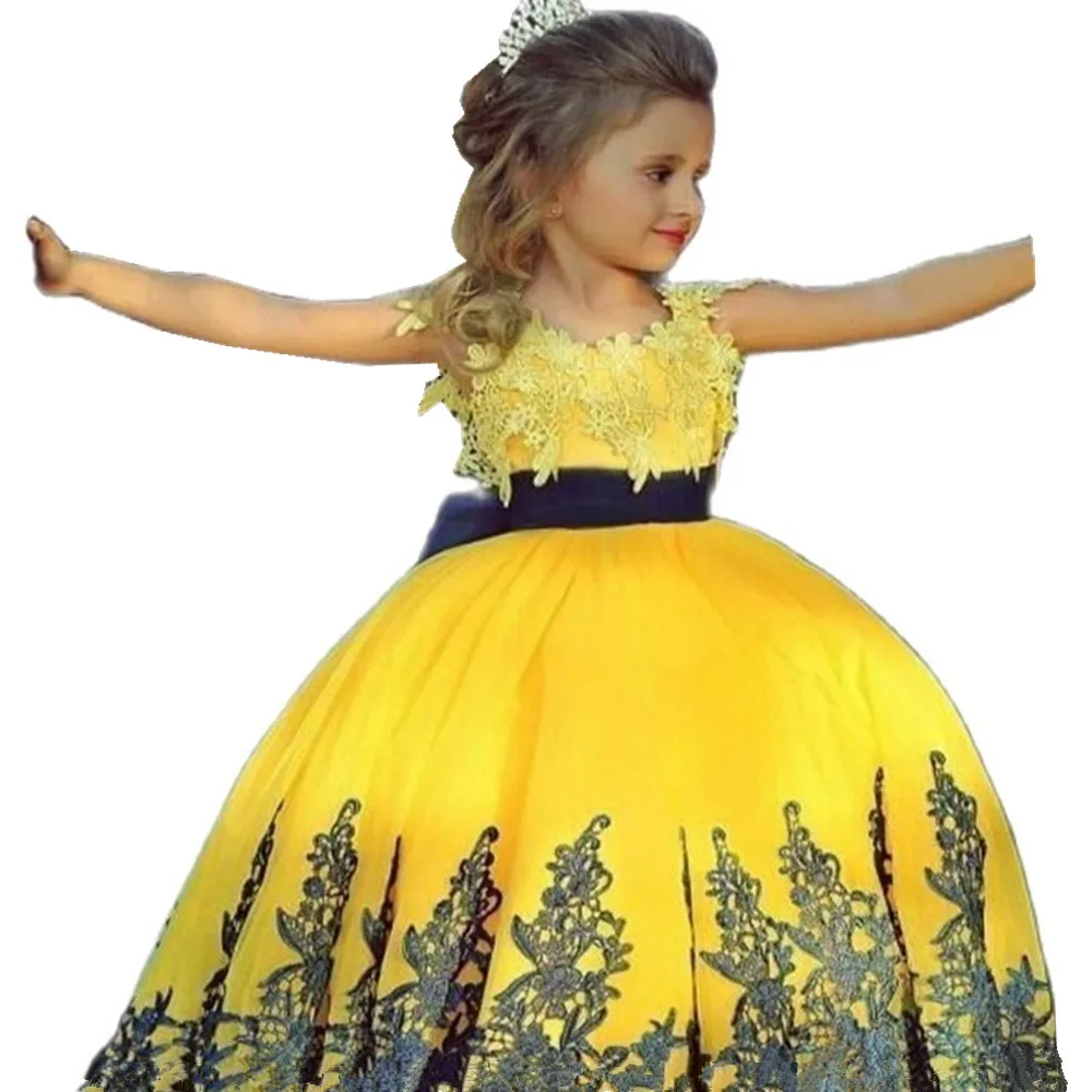 Flower Girls Dress Appliques Bowknot Decoration Kids Girls First Communion Dresses Elegant Wedding Party Bridal Dress
Flower Girls Dress Appliques Bowknot Decoration Kids Girls First Communion Dresses Elegant Wedding Party Bridal Dress