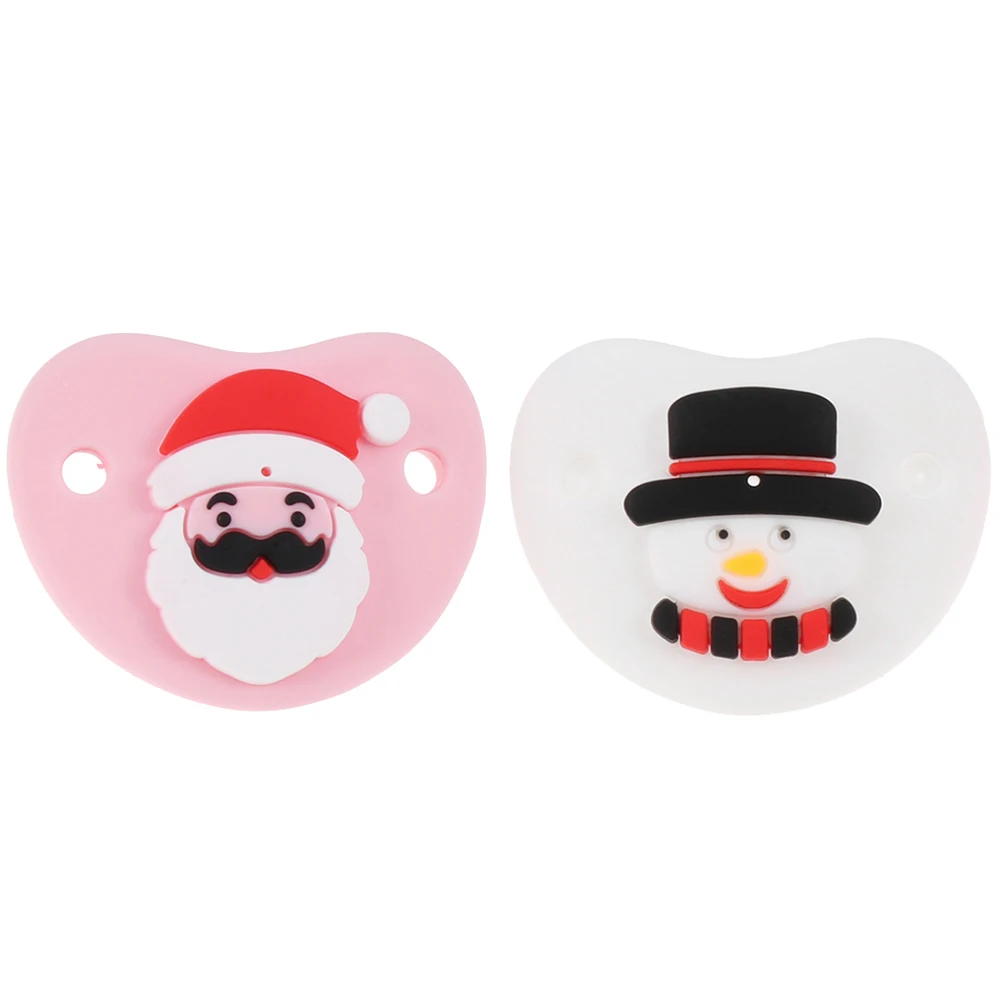 2pcs Silicone Pacifiers Mini Size Portable Food Grade Odorless Cartoon Christmas Soothers Infants Stabilize Mood
2pcs Silicone Pacifiers Mini Size Portable Food Grade Odorless Cartoon Christmas Soothers Infants Stabilize Mood