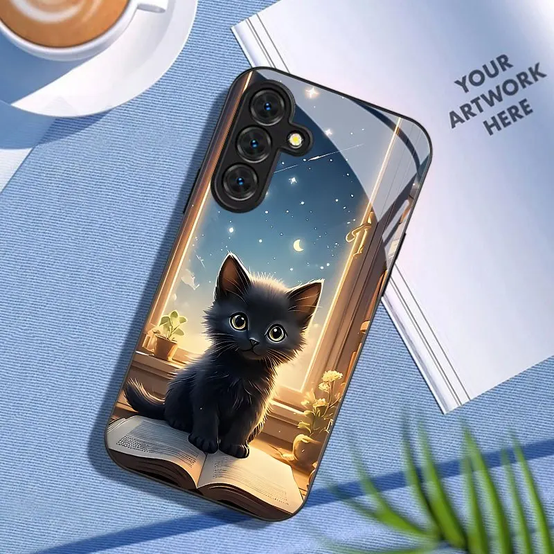Black cartoon cat pattern TPU silver-colored phone case, suitable for Samsung S26/S25/S24/S23/S22/S21/S20 and other models.
Black cartoon cat pattern TPU silver-colored phone case, suitable for Samsung S26/S25/S24/S23/S22/S21/S20 and other models.