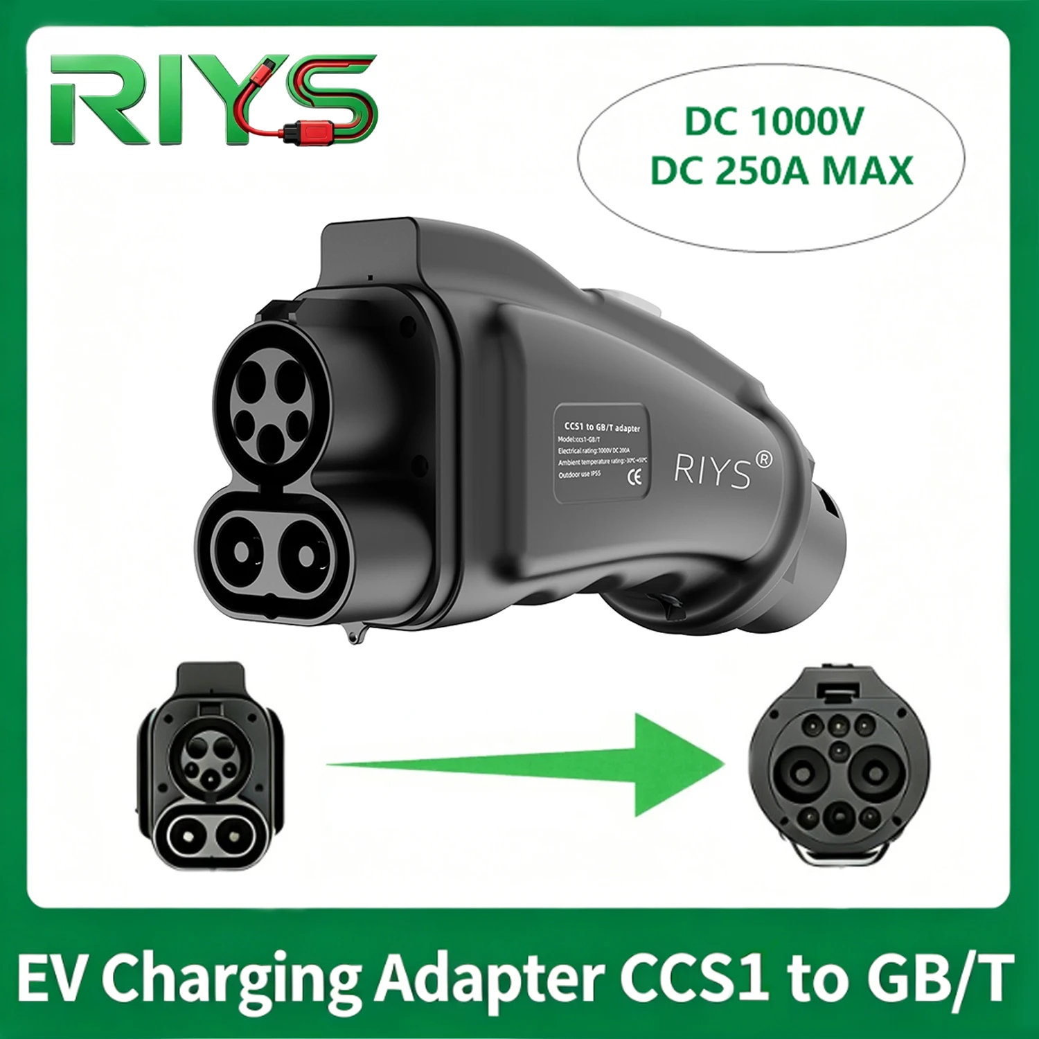 EV Converter CCS1 to GB/T DC Adapter Combo1 to GBT Fast Charging Station Chinese Standard For BYD For GEELY Charging Adapter
EV Converter CCS1 to GB/T DC Adapter Combo1 to GBT Fast Charging Station Chinese Standard For BYD For GEELY Charging Adapter