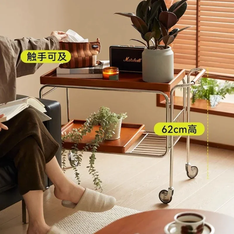 Home Tea Trolley Solid Wood Sofa Side Table Nordic Retro Movable Coffee Tables Living Room Furniture Side Cabinet Dining Cars
Home Tea Trolley Solid Wood Sofa Side Table Nordic Retro Movable Coffee Tables Living Room Furniture Side Cabinet Dining Cars