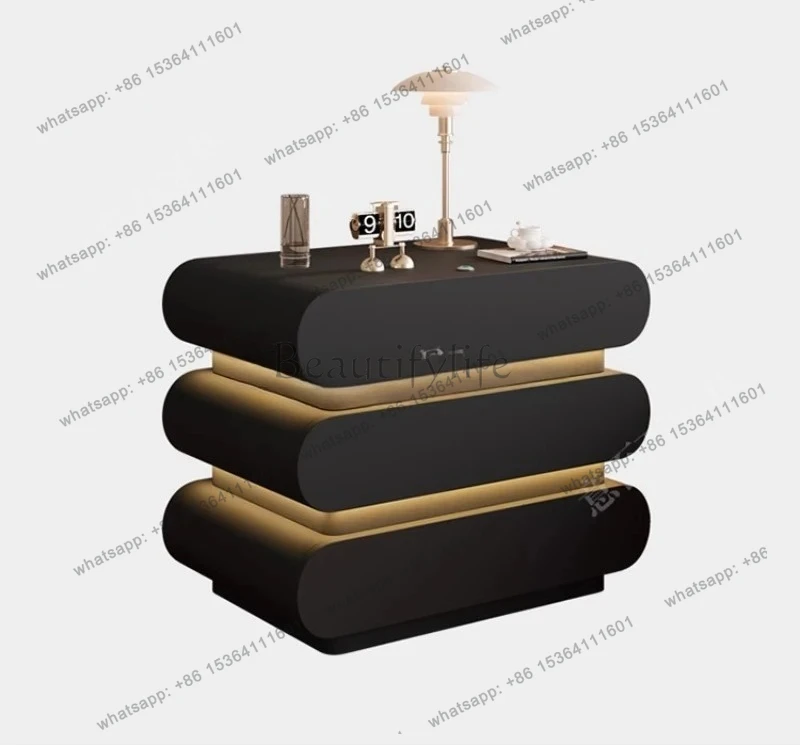 new chest with lamp modern simple bedroom storage bedside minimalist living room locker
new chest with lamp modern simple bedroom storage bedside minimalist living room locker