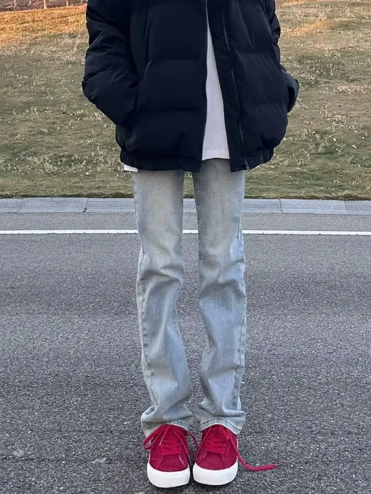 Модные уличные прямые джинсы в американском стиле, женские осенние новые эластичные облегающие широкие брюки с высокой талией
Модные уличные прямые джинсы в американском стиле, женские осенние новые эластичные облегающие широкие брюки с высокой талией