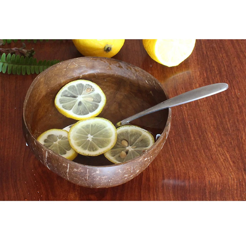 4pcs Natural Coconut Bowl Decoration Fruit Salad Noodle Rice Bowl Wooden Fruit Bowl Handicraft Decoration Creative Coconut Shell
4pcs Natural Coconut Bowl Decoration Fruit Salad Noodle Rice Bowl Wooden Fruit Bowl Handicraft Decoration Creative Coconut Shell