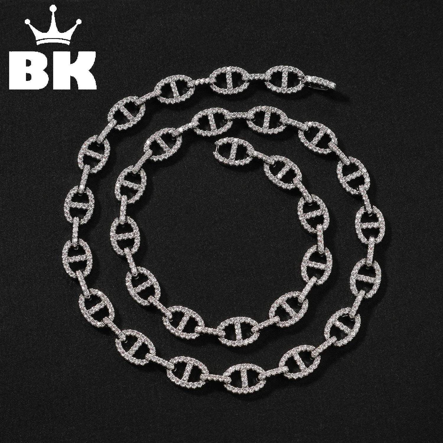 THE BLING KING 9mm Coffee Bean Chain Iced Out Full Zircon Hip Hop Necklace Hip Hop Jewelry Christmas New Year Gift for Rapper
THE BLING KING 9mm Coffee Bean Chain Iced Out Full Zircon Hip Hop Necklace Hip Hop Jewelry Christmas New Year Gift for Rapper