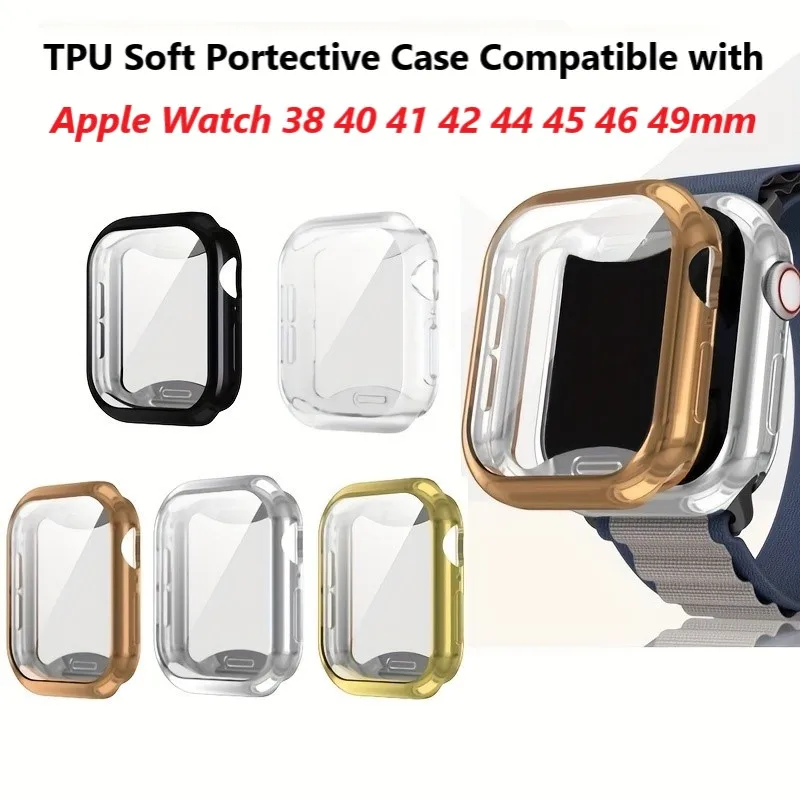 Watch Protective Case for Apple Watch 38 40 41 42 44 45 46 49mm TPU Soft Full Cover iwatch Ultra 10 9 8 7 6 5 4 3 2 1 SE Cases
Watch Protective Case for Apple Watch 38 40 41 42 44 45 46 49mm TPU Soft Full Cover iwatch Ultra 10 9 8 7 6 5 4 3 2 1 SE Cases
