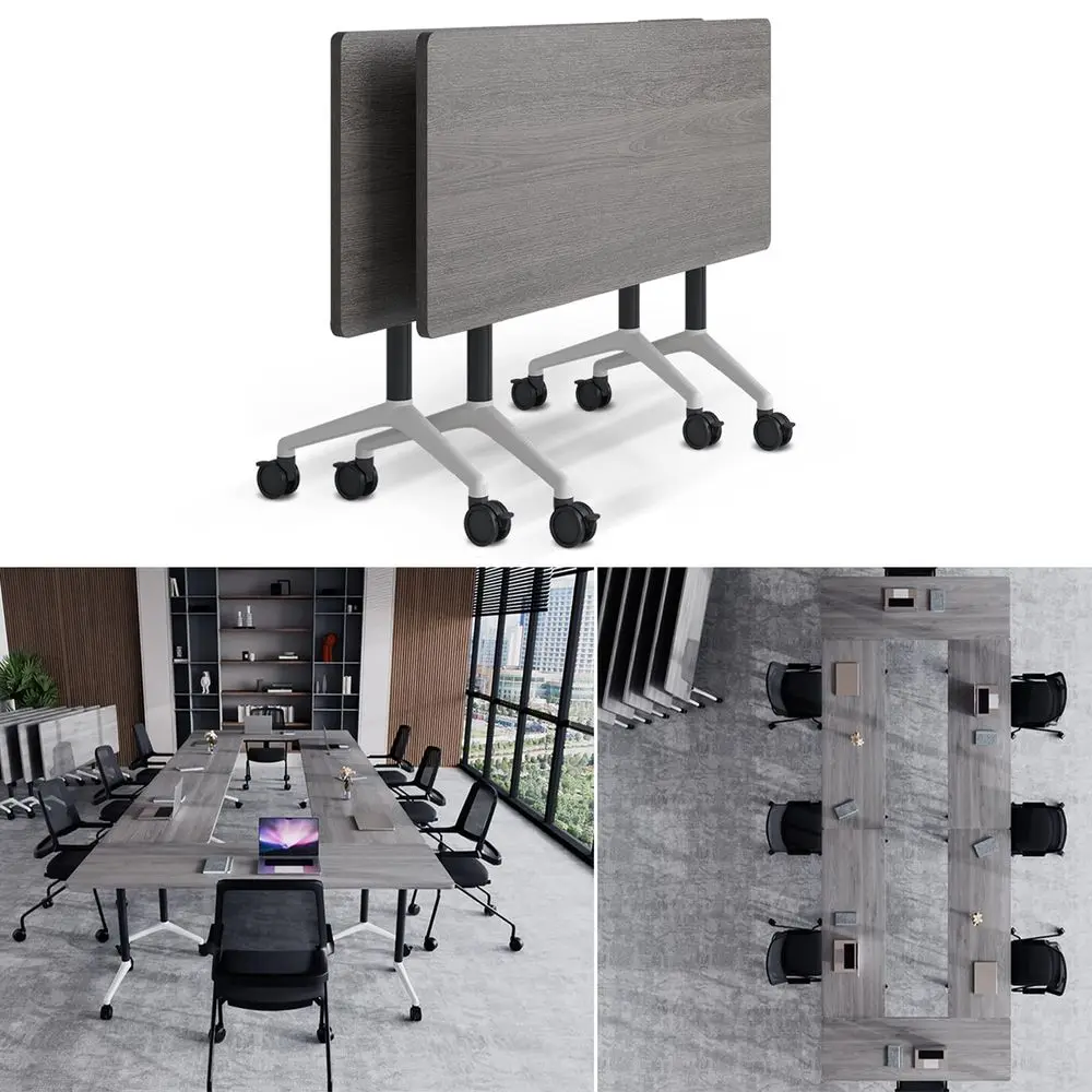 Conference Table, Conference Room Tables with Wheels Foldable Large Rectangle Meeting Seminar Table for 612 People, Flip Top Mo
Conference Table, Conference Room Tables with Wheels Foldable Large Rectangle Meeting Seminar Table for 612 People, Flip Top Mo