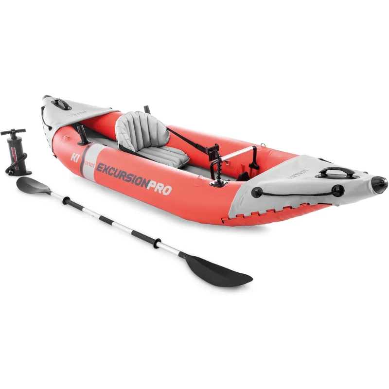 INTEX 68303EP Excursion Pro K1 Inflatable Kayak Set: Includes Deluxe 86in Kayak Paddles and High-Output Pump – SuperTough PVC
INTEX 68303EP Excursion Pro K1 Inflatable Kayak Set: Includes Deluxe 86in Kayak Paddles and High-Output Pump – SuperTough PVC