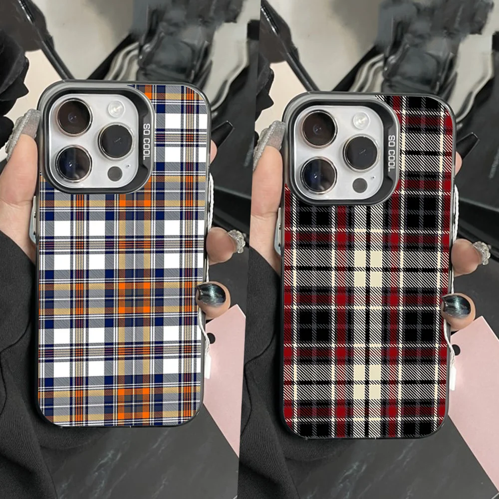 Scottish Plaid Fabric Phone Case For iPhone 16,15,14,13,12,11,Pro,Max,Plus,Mini,XS,SE Anti Fall Black Matte Hard Bumper
Scottish Plaid Fabric Phone Case For iPhone 16,15,14,13,12,11,Pro,Max,Plus,Mini,XS,SE Anti Fall Black Matte Hard Bumper
