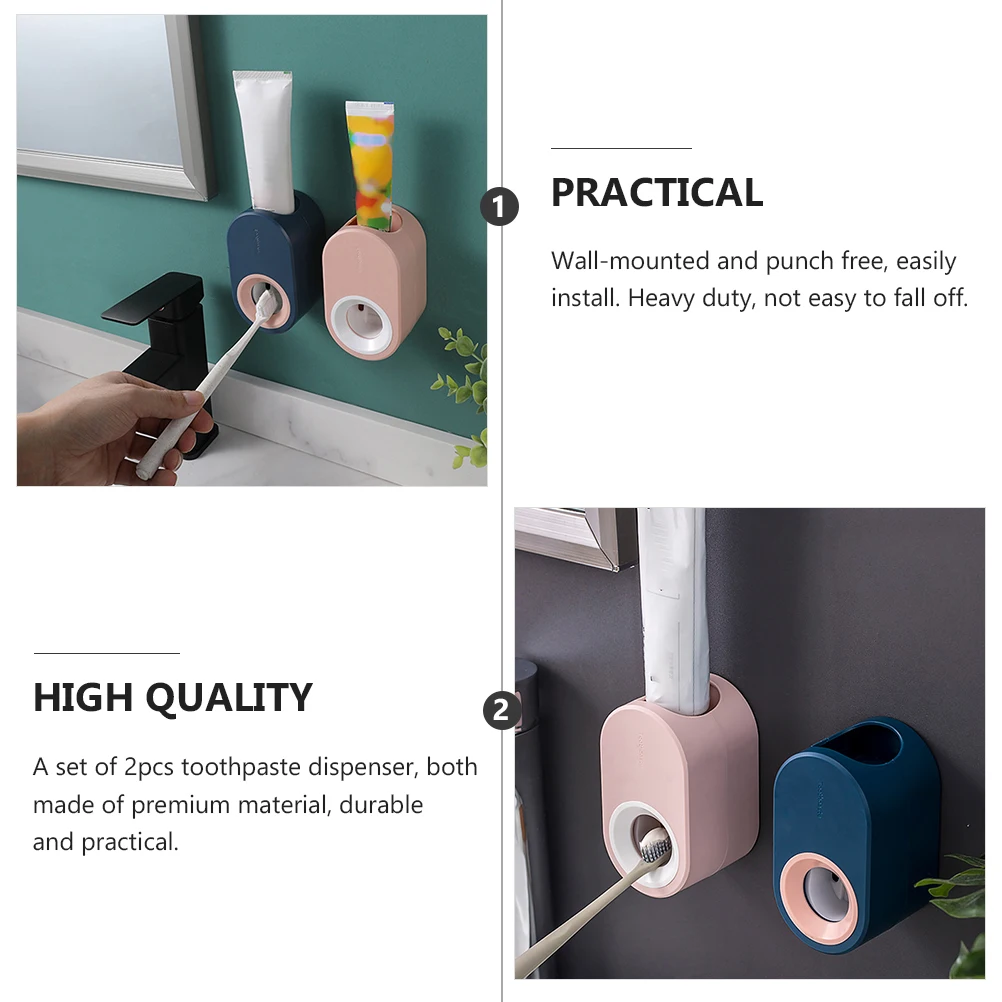 2pcs Toothpaste Dispenser Holder Wall Mounted Space Saving Stands Squeezer Bathroom Child Friendly Hygienic Practical Premium
2pcs Toothpaste Dispenser Holder Wall Mounted Space Saving Stands Squeezer Bathroom Child Friendly Hygienic Practical Premium