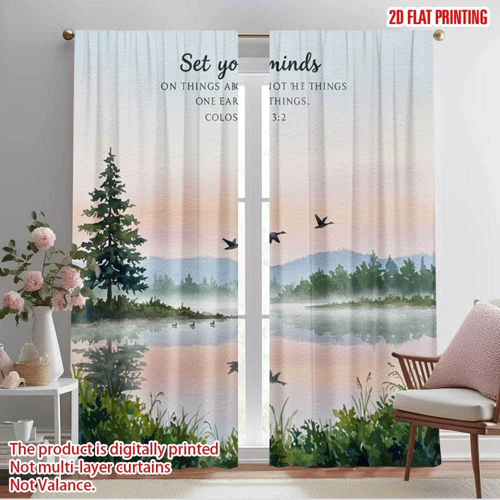 2pcs 2D flat printing Window Curtains Set Your Minds Birds Fabric Without Electricity Family Party for Indoor Celebrations Room
2pcs 2D flat printing Window Curtains Set Your Minds Birds Fabric Without Electricity Family Party for Indoor Celebrations Room
