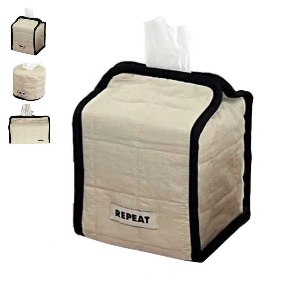 Tissue Holder Top Opening Easy Access Towel Cover Cream Plaid Pattern Design Organizer for Living Room
Tissue Holder Top Opening Easy Access Towel Cover Cream Plaid Pattern Design Organizer for Living Room