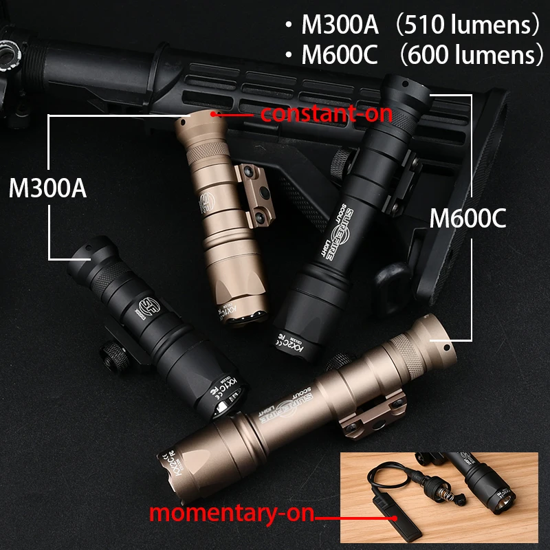 WADSN Airsoft SureFir M600C SF M600 M300B Tactical Scout Light AR15 Rifle Weapon Flashlight LED Hunting Gun Lamp Lanterna PEQ
WADSN Airsoft SureFir M600C SF M600 M300B Tactical Scout Light AR15 Rifle Weapon Flashlight LED Hunting Gun Lamp Lanterna PEQ