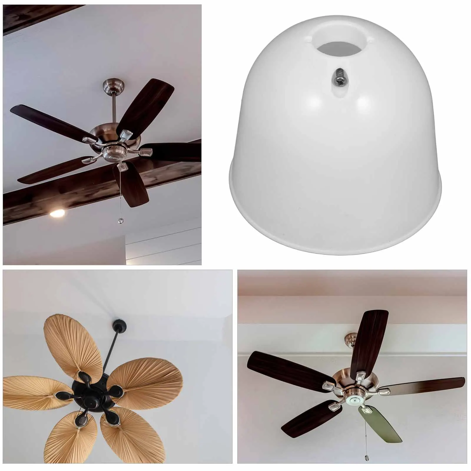 2Pcs Ceiling Fan Accessories Cup Light Shade Dust Covers Replacements Cap 22cm Plastic Fan Canopy Hanging Lamp Protector
2Pcs Ceiling Fan Accessories Cup Light Shade Dust Covers Replacements Cap 22cm Plastic Fan Canopy Hanging Lamp Protector