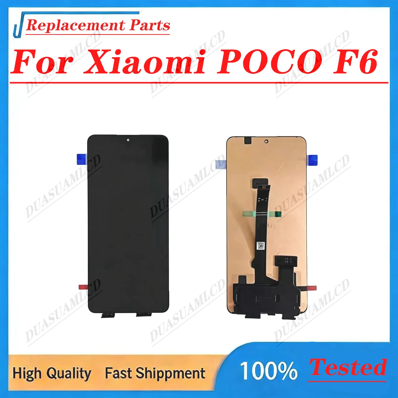 For Xiaomi Poco F6 AMOLED Display Full Assembly – 120Hz, Fingerprint Compatible, 100% Tested, 3-Month Warranty
For Xiaomi Poco F6 AMOLED Display Full Assembly – 120Hz, Fingerprint Compatible, 100% Tested, 3-Month Warranty