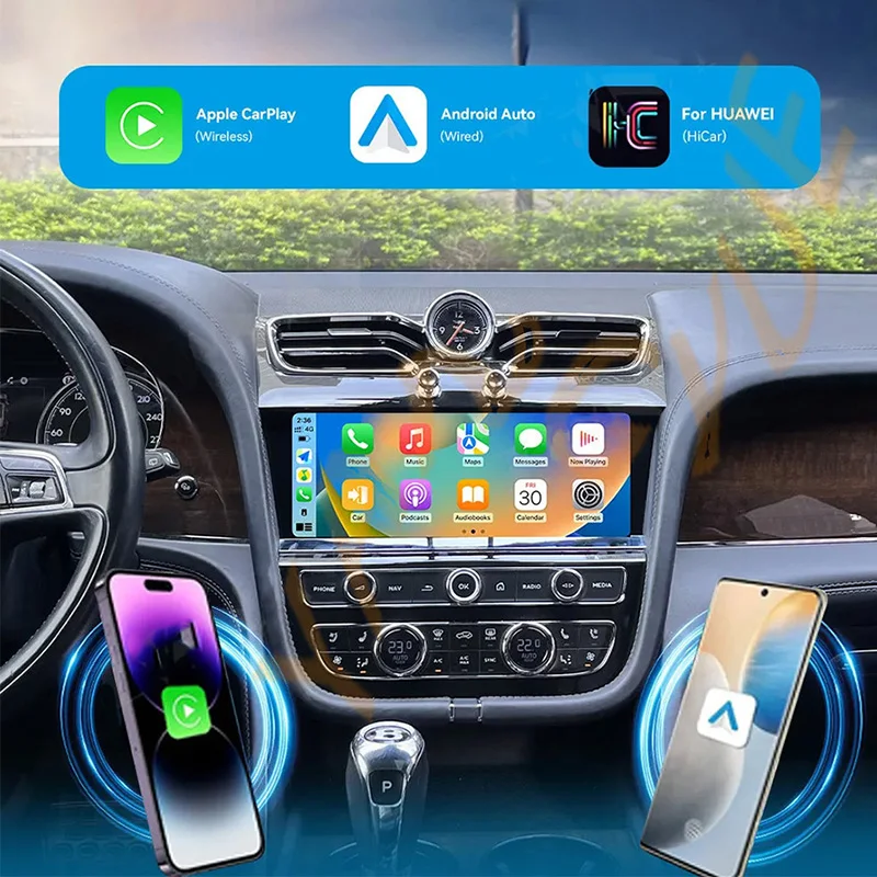 Мультимедийный экран Qualcomm Android 13 для Bentley Flying Spur Continental GT Bentayga, обновление 2024, GPS Navi, автомобильное радиоприемник
Мультимедийный экран Qualcomm Android 13 для Bentley Flying Spur Continental GT Bentayga, обновление 2024, GPS Navi, автомобильное радиоприемник