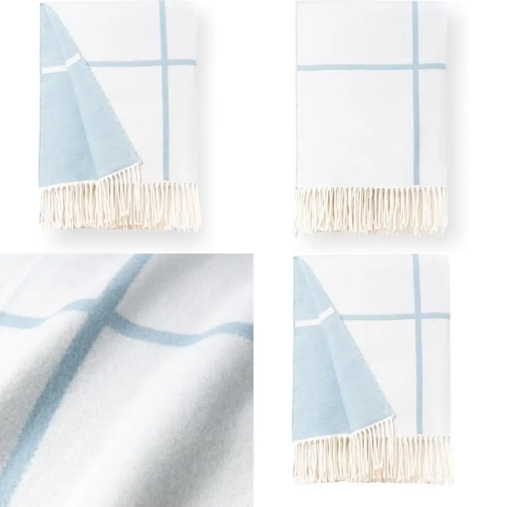 Одеяло с бахромой в синюю клетку, 52x71, идеально подходит для дивана-патио и дивана
Одеяло с бахромой в синюю клетку, 52x71, идеально подходит для дивана-патио и дивана