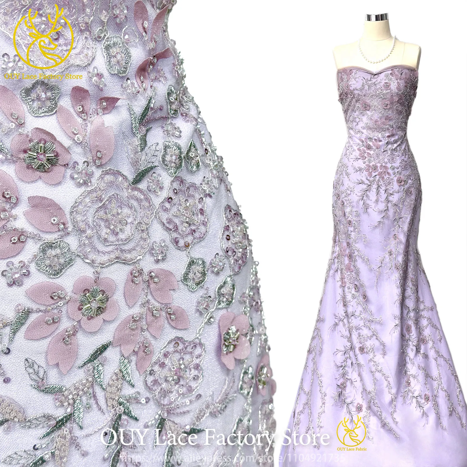 5 Yards African Lace Fabric 2026 New Style French Sequins Beaded Embroidery Lace Nigerian Tulle Lace Sewing Wedding Dress Fabric
5 Yards African Lace Fabric 2026 New Style French Sequins Beaded Embroidery Lace Nigerian Tulle Lace Sewing Wedding Dress Fabric