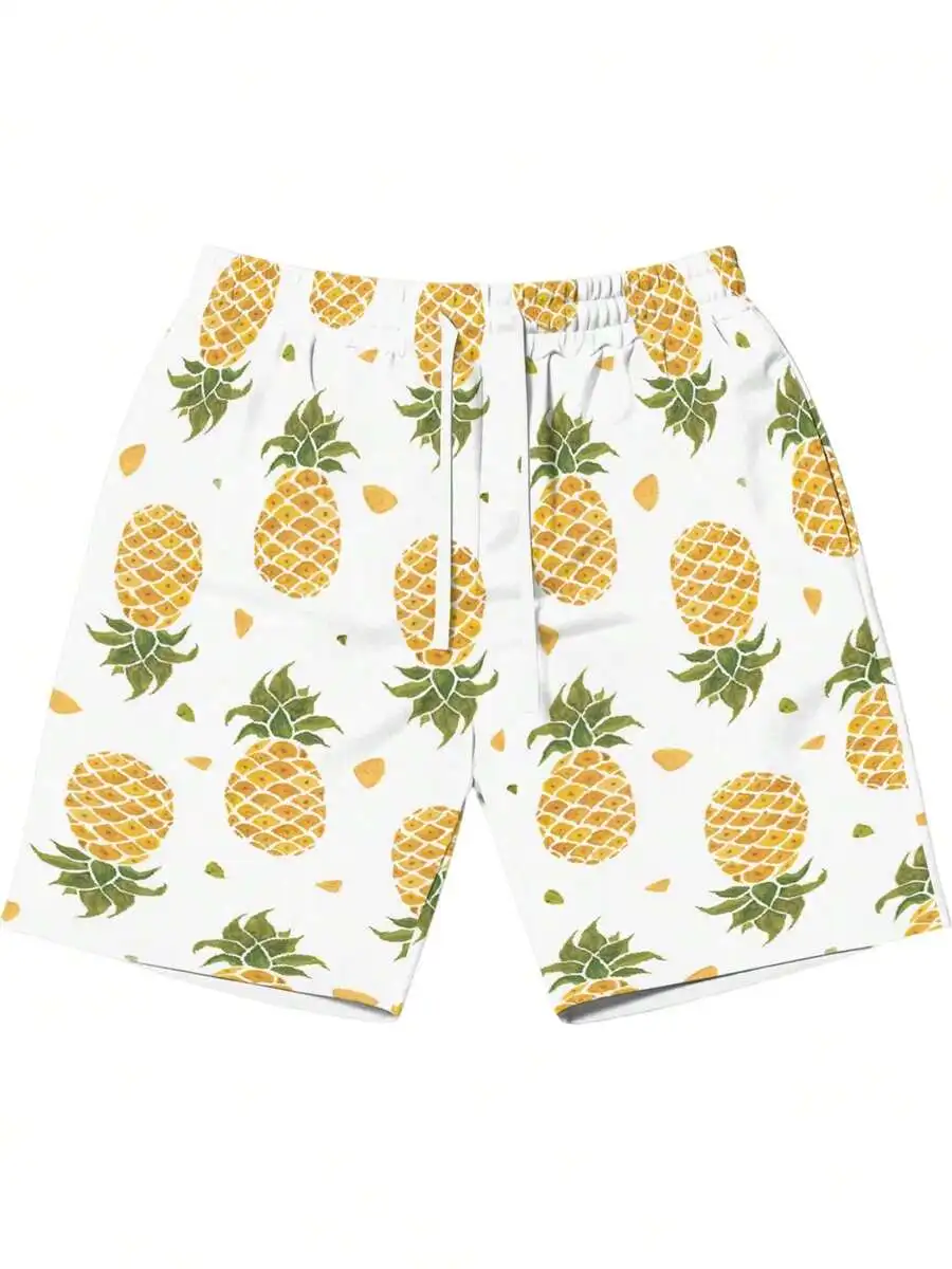 Mens Pineapple Print Beach Shorts Casual Lightweight Summer Shorts
Mens Pineapple Print Beach Shorts Casual Lightweight Summer Shorts