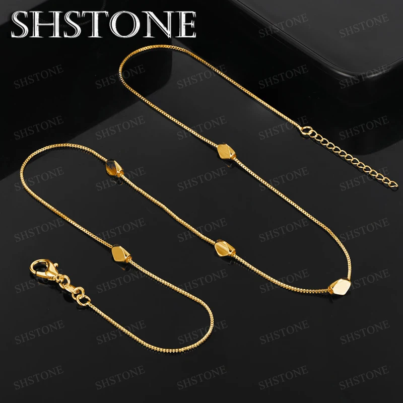 50cm 18k Gold Geometric Necklace Box Chain For Women Men Engagement Wedding Party Elegant Luxury Nice Jewelry Gifts Accessories
50cm 18k Gold Geometric Necklace Box Chain For Women Men Engagement Wedding Party Elegant Luxury Nice Jewelry Gifts Accessories