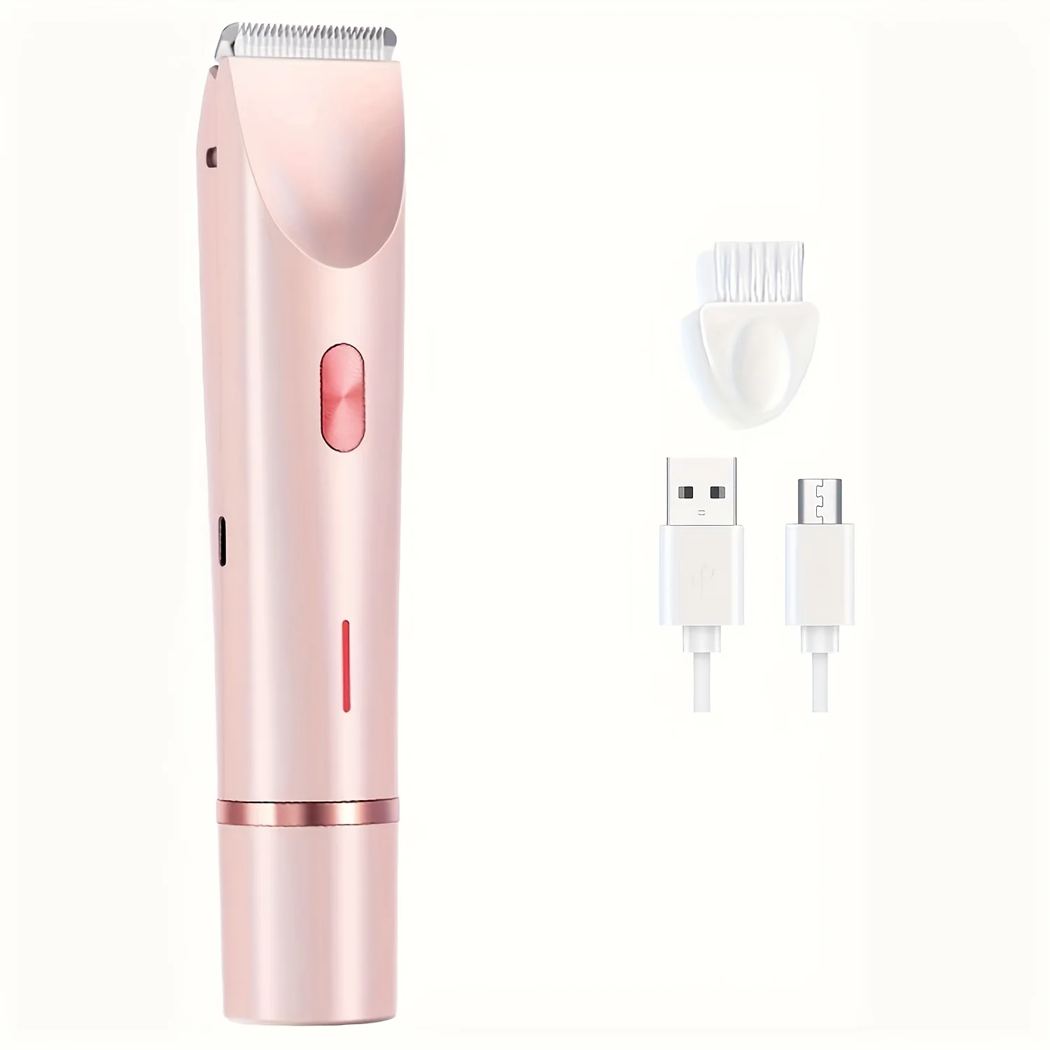 2 in 1 Pink Dual Head Bikini Trimmer Women Electric Shaver Waterproof Wet & Dry Use Body Hair Trimmer and Facial Hair
2 in 1 Pink Dual Head Bikini Trimmer Women Electric Shaver Waterproof Wet & Dry Use Body Hair Trimmer and Facial Hair