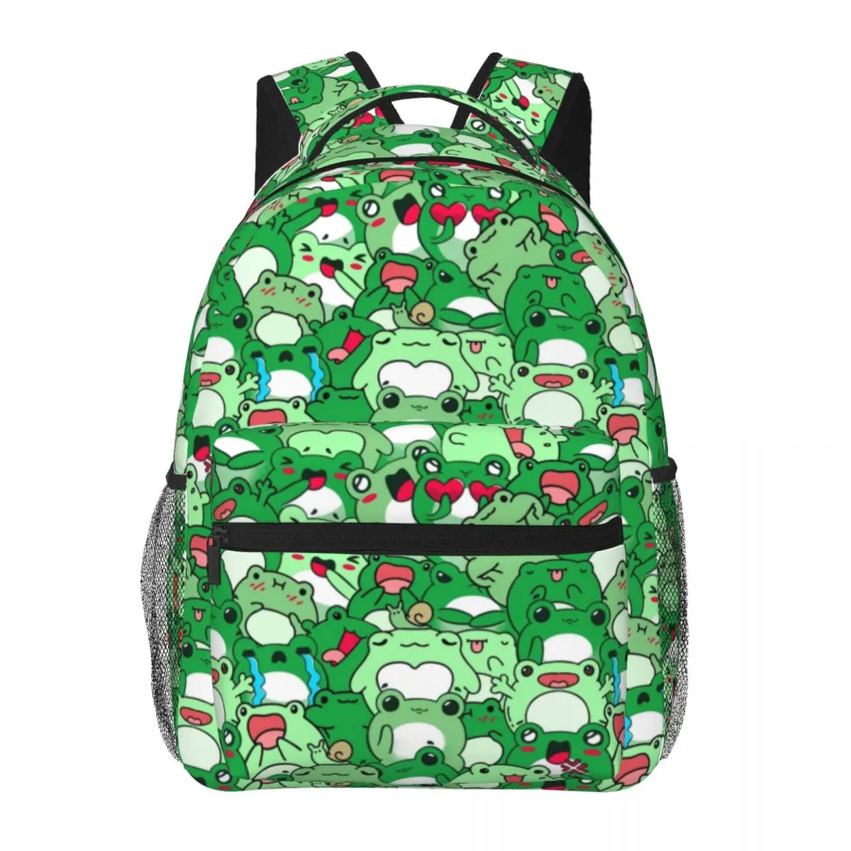 Crowded Cute Frogs Pattern Backpack Student Schoolbag for Men Women Laptop Canvas Bags 16in
Crowded Cute Frogs Pattern Backpack Student Schoolbag for Men Women Laptop Canvas Bags 16in