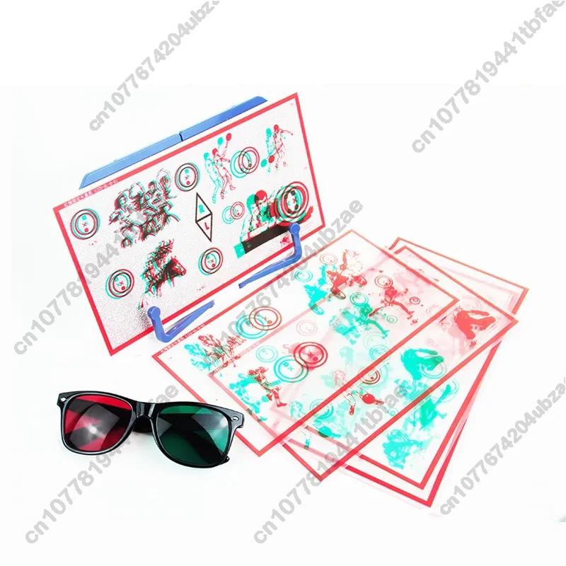 Visual Correction,Stereo Eye Training Device, Vision Therapy, Fixed Transaglyph, Red / Green, Incompatibility, Training Cards,
Visual Correction,Stereo Eye Training Device, Vision Therapy, Fixed Transaglyph, Red / Green, Incompatibility, Training Cards,