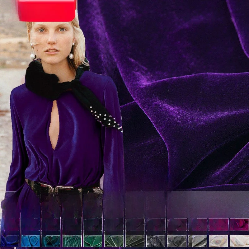 Thick Silk Velvet Fabric Soft Draping Real Silk Swallowtail Velvet Material for Clothing Handmade DIY Home Decor
Thick Silk Velvet Fabric Soft Draping Real Silk Swallowtail Velvet Material for Clothing Handmade DIY Home Decor