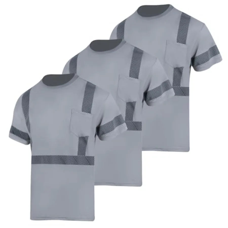 3pcs Safety T Shirts Reflective Class 3 High Visibility Hi Vis Short Sleeve Construction Work Shirts for Men
3pcs Safety T Shirts Reflective Class 3 High Visibility Hi Vis Short Sleeve Construction Work Shirts for Men